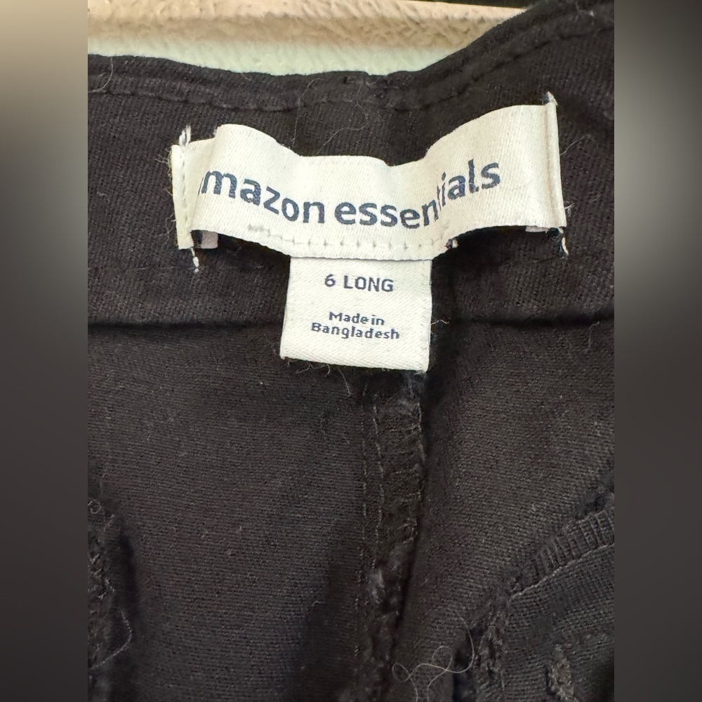 NWT Amazon Essentials Women's Skinny Ankle Pant in Black Size 6L - Picture 5 of 5